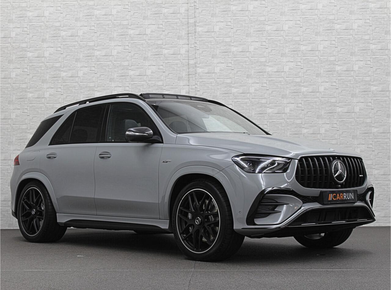 Mercedes-Benz GLE-KLASSE AMG 53 Hybrid | Nieuw! | Panorama | 360 Camera | ACC | Stoelventilatie | Burmester | Alpine-Grijs | Multi-Beam LED | Stoelverwarming V+A | Keyless-Go | Head-Up | AMG Drive-Unit | Trekhaak | 4-Zone Clima | Luchtvering | 22 inch | Magic-Vision | Standkachel