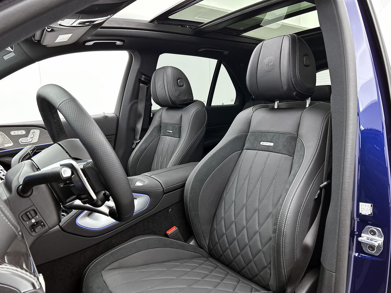 Mercedes-Benz GLE-KLASSE AMG 53 Hybrid 4MATIC+ Night Edition Premium Plus | Sierdelen AMG carbon | Trekhaak | AMG Nappaleder Exclusief STYLE | Stoelverwarming achter | 22 inch AMG velgen | Treeplanken | Rijassistentiepakket | Stoelventilatie voor |