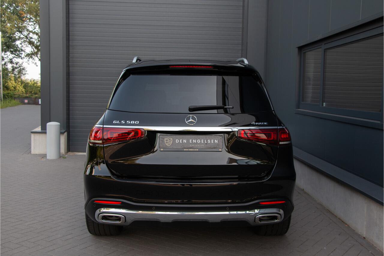 Mercedes-Benz GLS-KLASSE 580 4MATIC+ AMG | Full Option | 7-Persoons | ACC | 360 Camera | Burmester | Lane & Side Assist | E.TH 3300kg | Achterasbesturing | Head Up | Luchtvering | 23" | Treeplanken | 490PK | Apple & Android Carplay | Dealer Onderhouden.