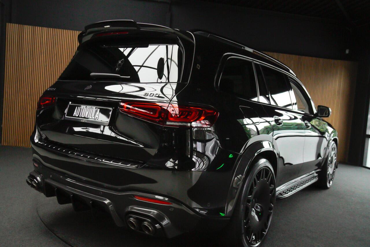 Mercedes-Benz GLS-KLASSE BRABUS 800 4MATIC HUD Massage Full-Carbon Panodak Leer Distronic Standkachel Keyless 360 Camera Burmester Sterrenhemel Airmatic DC Elektr. achterklep Elektr. verstelbare stoelen voor & achter met memory Soft close Elektr. bedienbare trekhaak Elektr. verst
