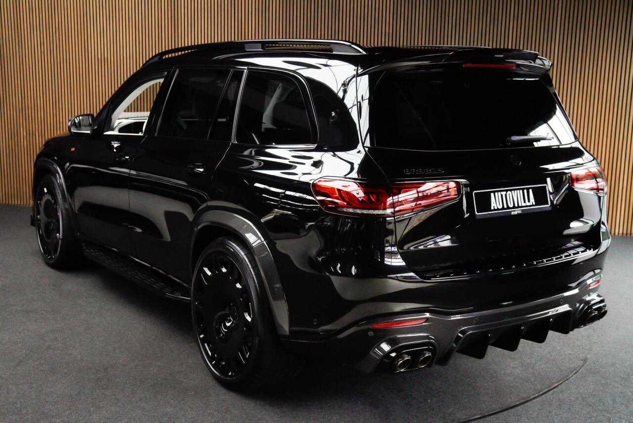 Mercedes-Benz GLS-KLASSE BRABUS 800 4MATIC HUD Massage Full-Carbon Panodak Leer Distronic Standkachel Keyless 360 Camera Burmester Sterrenhemel Airmatic DC Elektr. achterklep Elektr. verstelbare stoelen voor & achter met memory Soft close Elektr. bedienbare trekhaak Elektr. verst