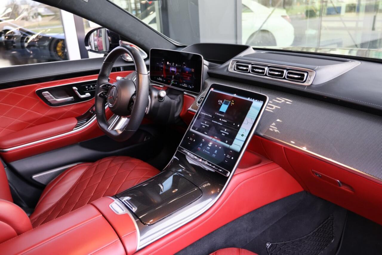 Mercedes-Benz S-KLASSE S 580e 4MATIC LANG *Burmeister 4d*Achterasbesturing*Chaufeurs*Luchtvering*Nightpakket