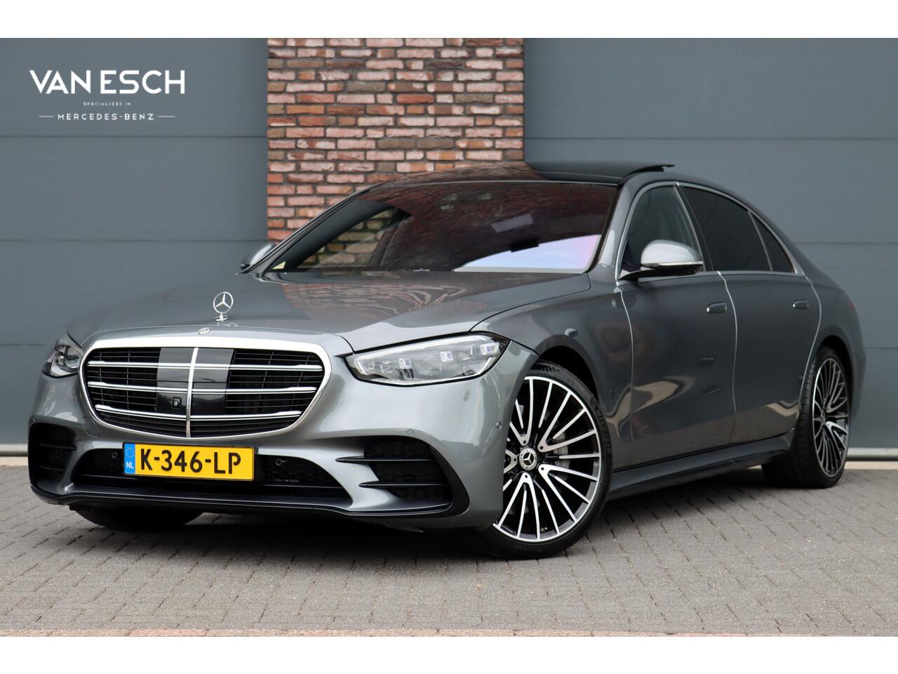 Mercedes-Benz S-KLASSE 500 4MATIC Lang AMG Line Aut9 | Airmatic | Achterasbesturing | Distronic+ | Massage | Stoelventilatie | Burmester | Memory | Digital Light | HUD | Soft-Close |