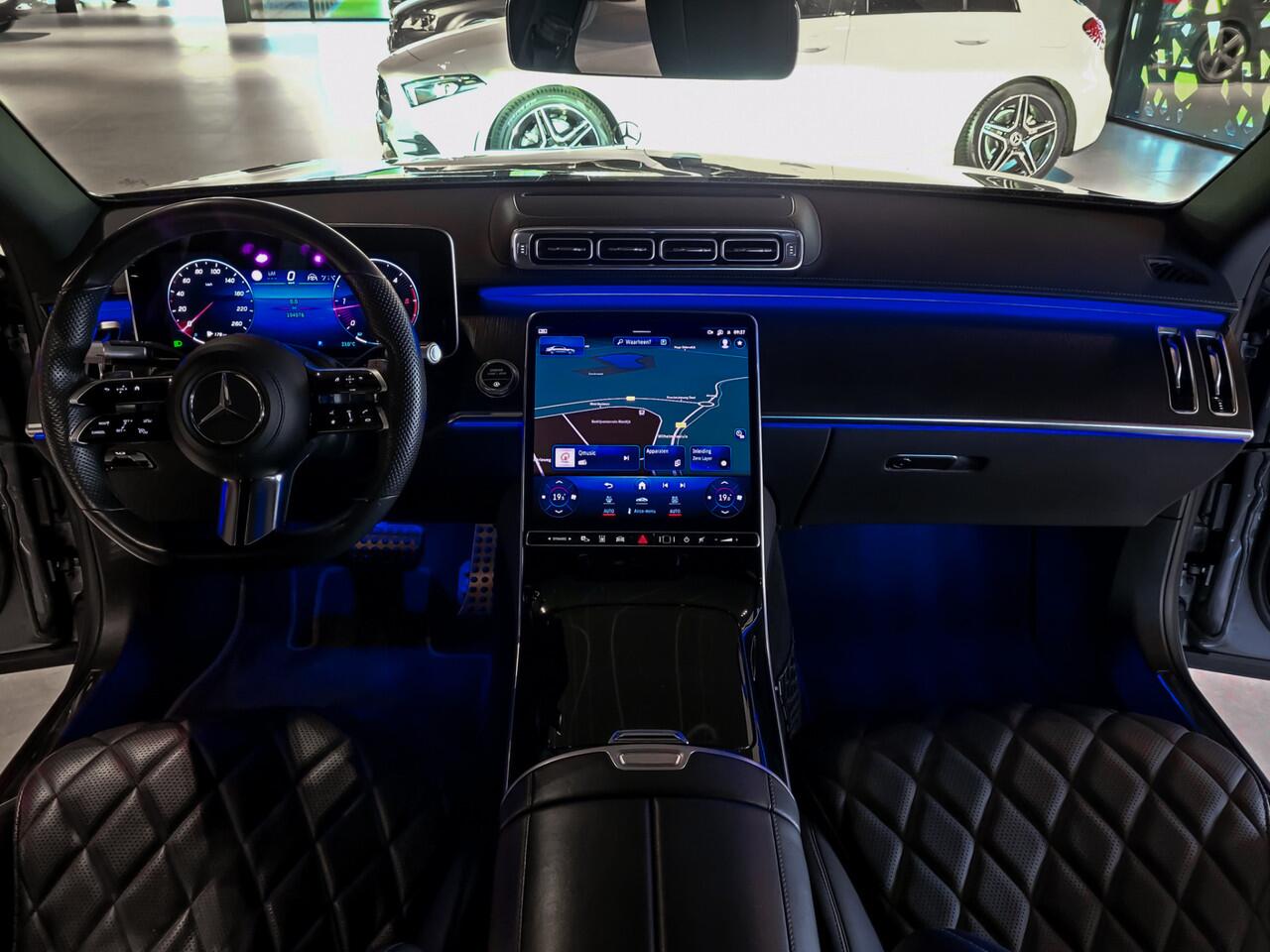 Mercedes-Benz S-KLASSE 400d 4-M AMG Achterassturing|Ruitleder|Burmester|Rij-assistentie|Keyless|Night|21" Aut9