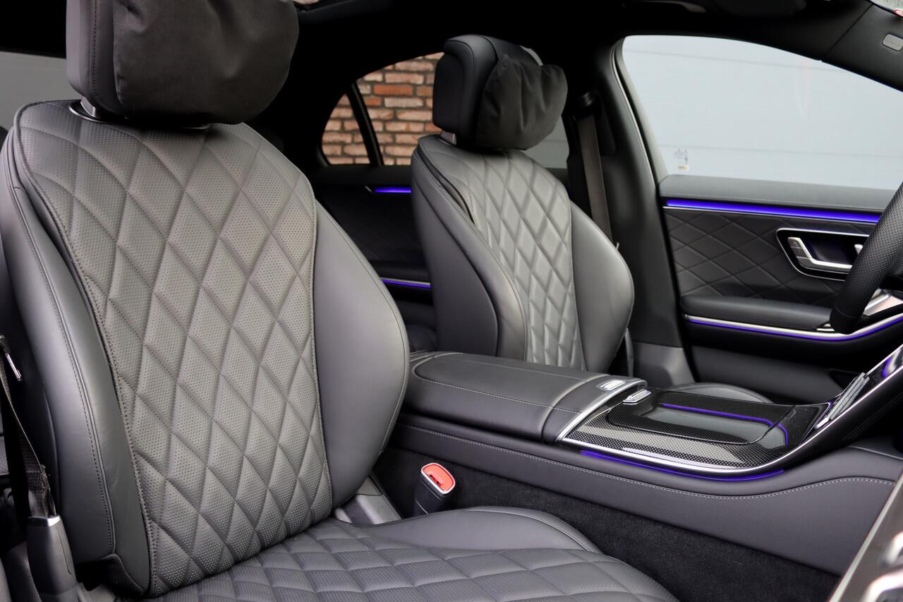 Mercedes-Benz S-KLASSE 580 e 4MATIC Lang AMG Line | Airmatic | Achterasbesturing | Chauffeurspakket | MBUX Tablet | Distronic+ | Memory | Stoelventilatie V+A | Burmester | Soft-Close | Digital Light | Vlakkenverwarming | HUD |
