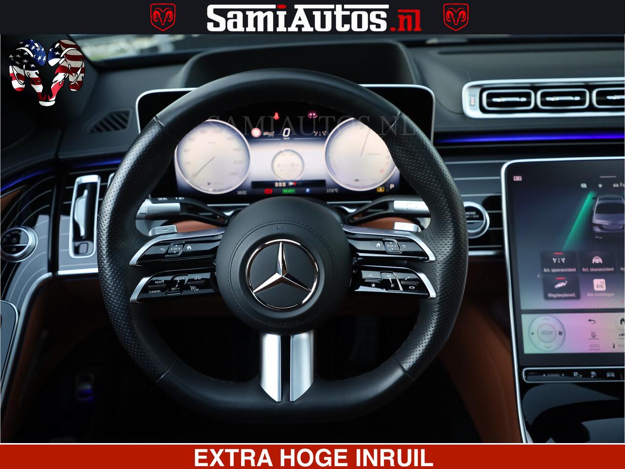 Mercedes-Benz S-KLASSE AMG Line 580 510 PK 4 WIELSTURING 4MATIC LANG Origineel Nederlandse auto | Dealer Onderhouden | Fabrieksgarantie t/m 20 Aug 2027 of 200000 km