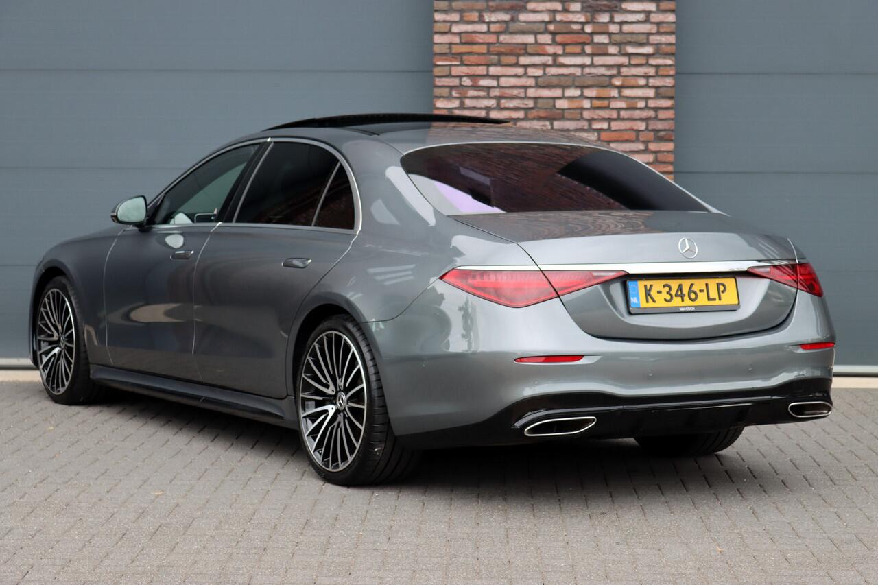Mercedes-Benz S-KLASSE 500 4MATIC Lang AMG Line Aut9 | Airmatic | Achterasbesturing | Distronic+ | Massage | Stoelventilatie | Burmester | Memory | Digital Light | HUD | Soft-Close |