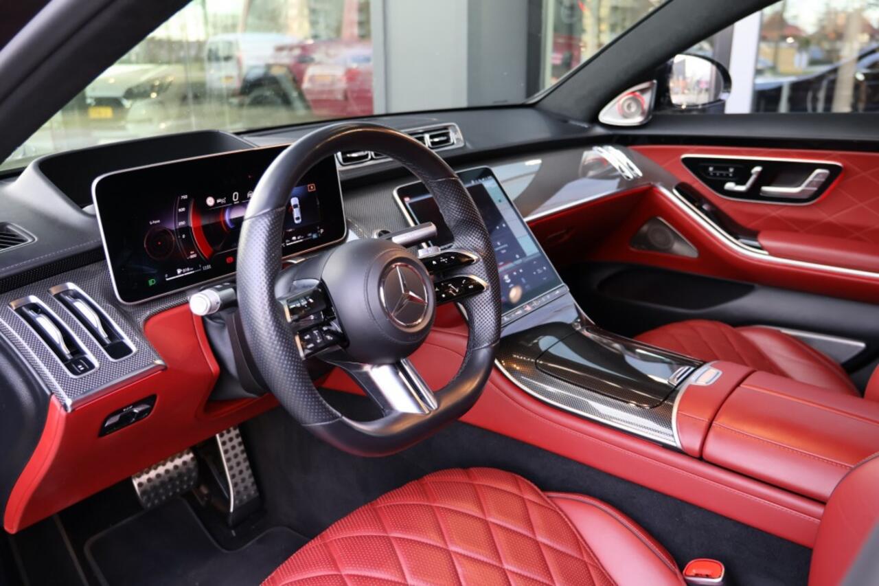 Mercedes-Benz S-KLASSE S 580e 4MATIC LANG *Burmeister 4d*Achterasbesturing*Chaufeurs*Luchtvering*Nightpakket