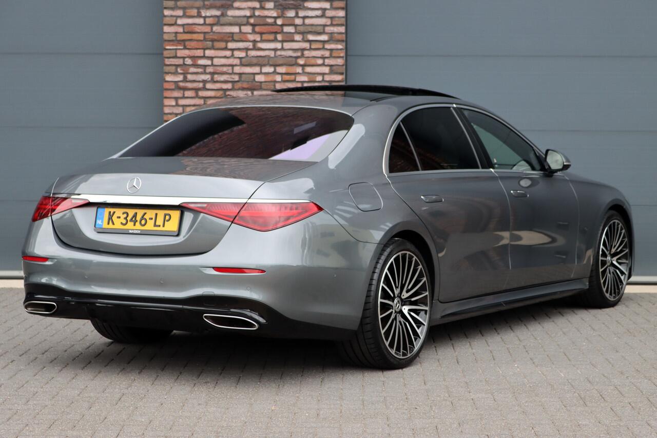 Mercedes-Benz S-KLASSE 500 4MATIC Lang AMG Line Aut9 | Airmatic | Achterasbesturing | Distronic+ | Massage | Stoelventilatie | Burmester | Memory | Digital Light | HUD | Soft-Close |