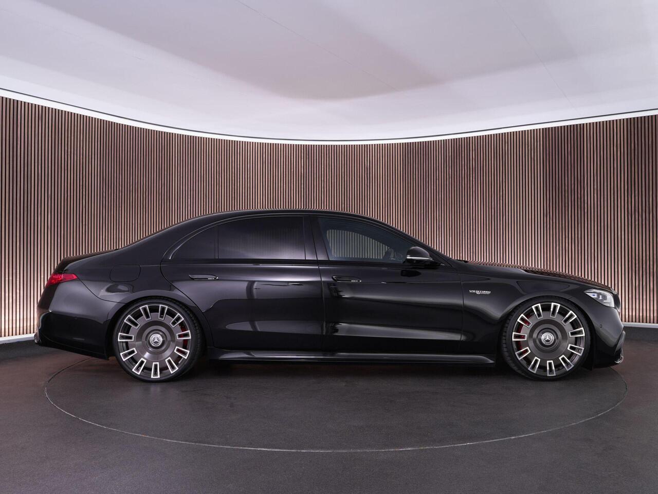 Mercedes-Benz S-KLASSE 63S AMG 802pk E Performance |22" custom wielen|pano|Burmester High end|chauffeurspakket|achteras besturing|rearseat infotainment|HUD|360 camera|digital LED|memory|Apple Carplay|