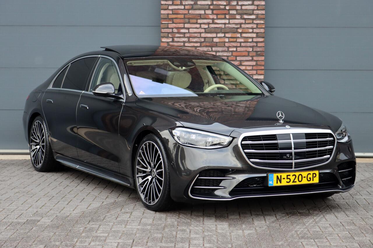 Mercedes-Benz S-KLASSE 580 e Lang AMG Line | Airmatic | Distronic+ | Chauffeurspakket | Zonweringspakket | Massage V+A | | MBUX Tablet | Burmester | HUD | Stoelventilatie V+A | Nekverwarming |
