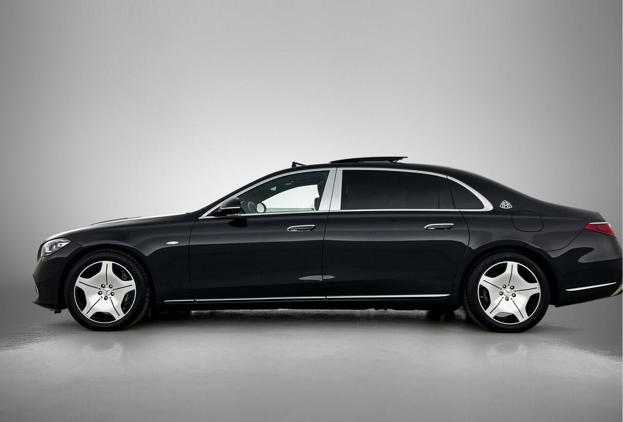 Mercedes-Benz S-KLASSE 580 e 4MATIC Maybach Glas coating | 368 pk | Exclusief pakket | Alarm Klasse 3 | Actieve sfeerverlichting | Head-up display MBUX met augmented reality. Inclusief 24 maanden MB Certified garantie voor Europa.