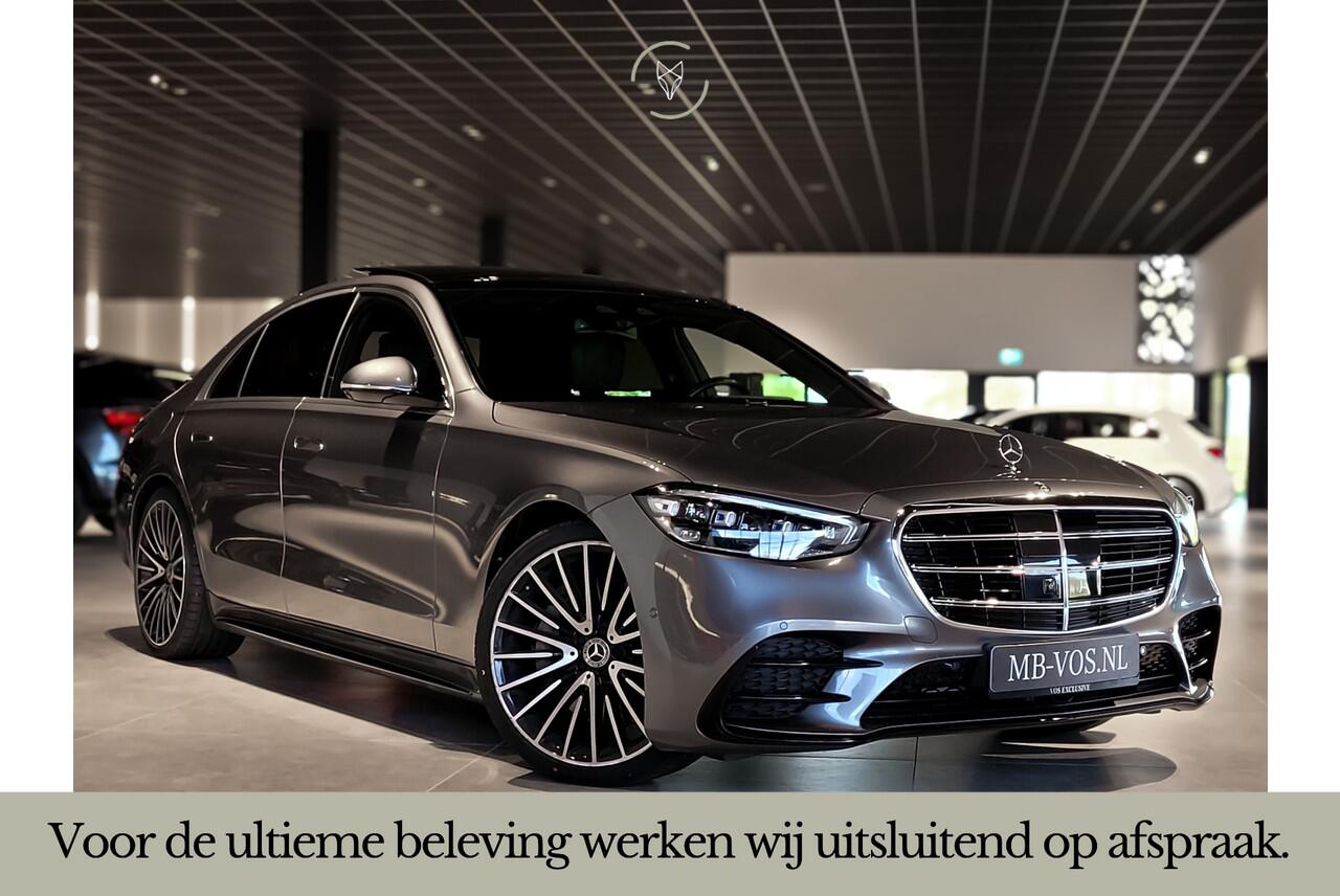 Mercedes-Benz S-KLASSE 400d 4-M AMG Achterassturing|Ruitleder|Burmester|Rij-assistentie|Keyless|Night|21" Aut9