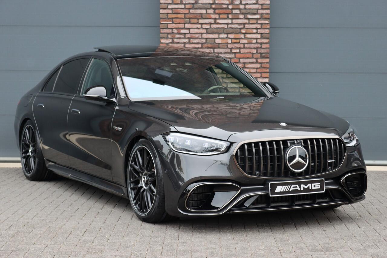 Mercedes-Benz S-KLASSE AMG 63 S E Performance Aut9 | 802pk | Carbon | Achterasbesturing | Distronic+ | Airmatic | Stoelventilatie | Panoramadak | Vlakkenverwarming | Digital Light | Nappa Leder | Burmester |