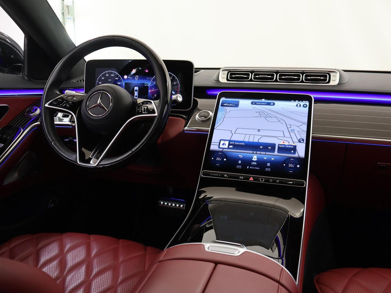 Mercedes-Benz S-KLASSE 500 4MATIC Lang AMG Line | Premium plus | Achterasbesturing | Koelbox | Designo flowing lines |