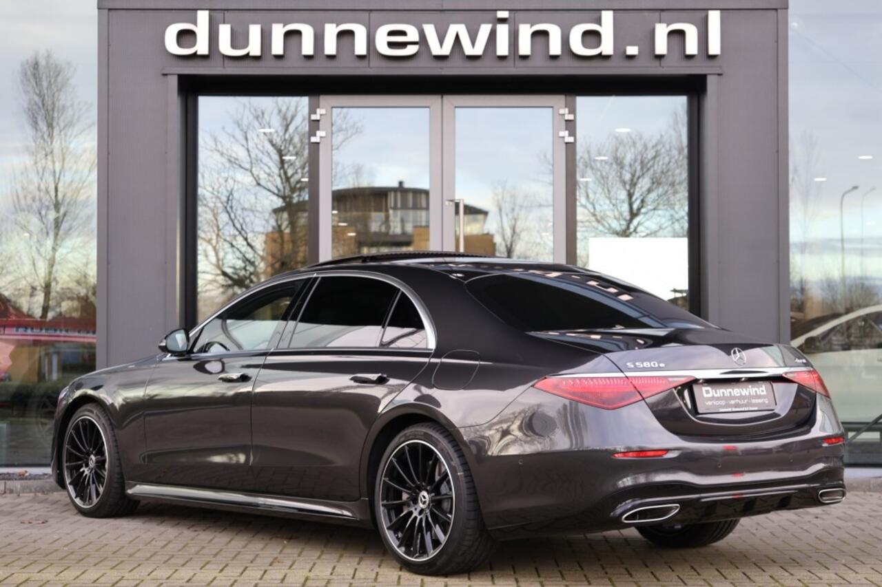 Mercedes-Benz S-KLASSE S 580e 4MATIC LANG *Burmeister 4d*Achterasbesturing*Chaufeurs*Luchtvering*Nightpakket