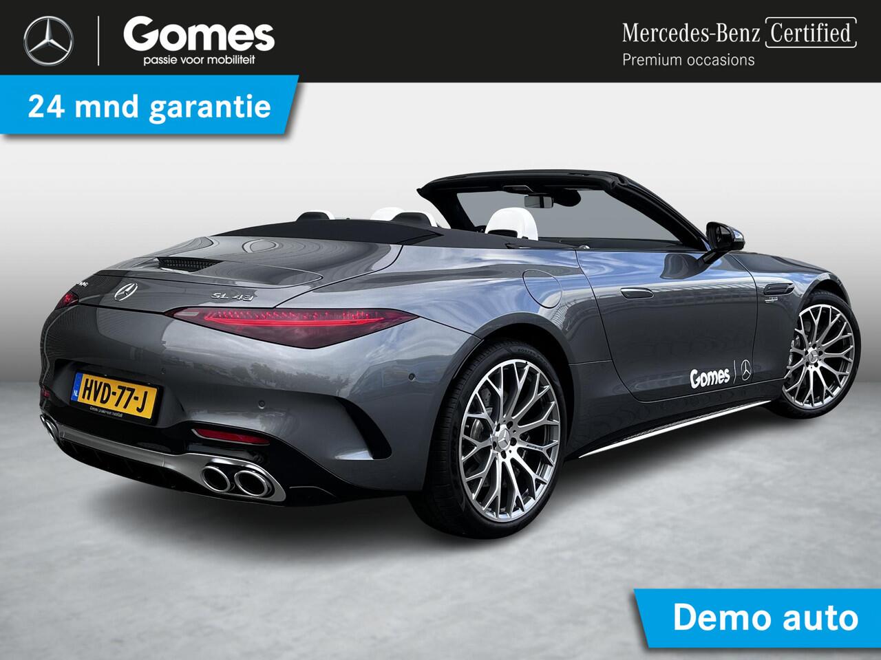 Mercedes-Benz SL-KLASSE Mercedes-AMG 43 | Premium Plus | AMG Aerodynamica Pakket | Rijassistentiepakket Plus | V8 Stylingpakket Exterieur | AMG TRACK PACE | AMG Indoor Car Cover | Burmester Surround Sound | Head-up Display | 360° Camera | Elektrisch Verstelbare Stoelen + Memory 