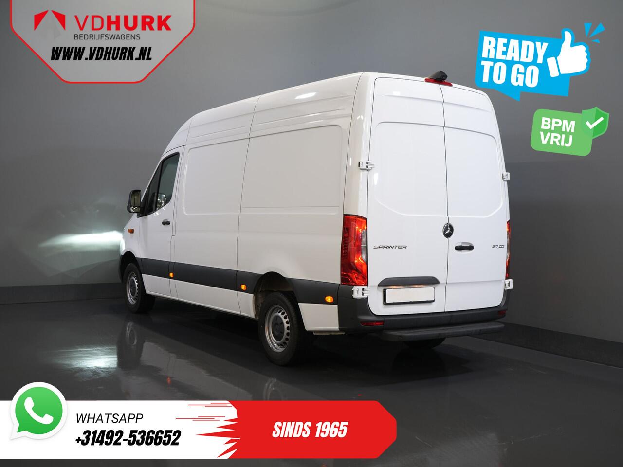 Mercedes-Benz SPRINTER 317 CDI Aut. L2H2 3.5t Trekhaak/ LED/ Gev.Stoel/ 270 Gr.Deuren/ Stoelverw./ Navi/ Camera/ PDC/ Cruise/ Airco