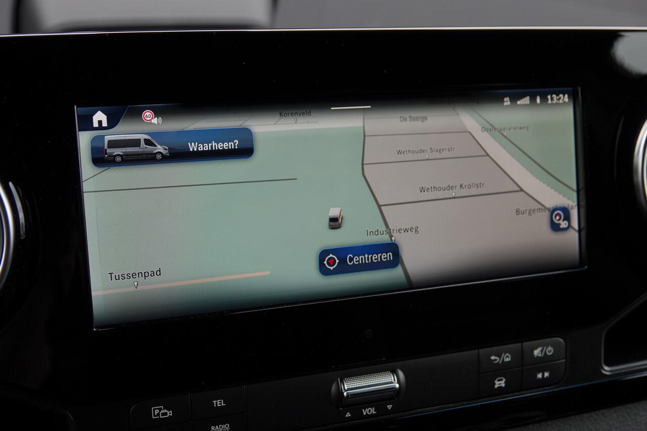 Mercedes-Benz SPRINTER L2H2 319Cdi 190Pk 9G-Tronic | Dubbel Cabine | 5-Persoons | RWD | 2x Schuifdeur | 360° Camera | Treeplanken | Selenietgrijs