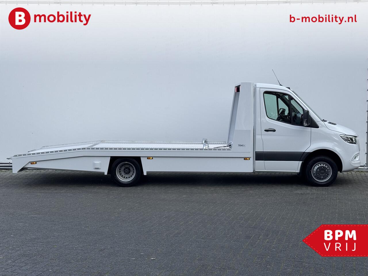 Mercedes-Benz SPRINTER 519 CDI Tijhof AluLiner V/A ¤32 Per Dag!! Luchtvering NIEUW! MJ.2025 Autotransporter/ Oprijwagen | Lier | 3-Zitplaatsen | AppleCarPlay | DAB | Adaptive Cruise Control | Navigatie | Trekhaak