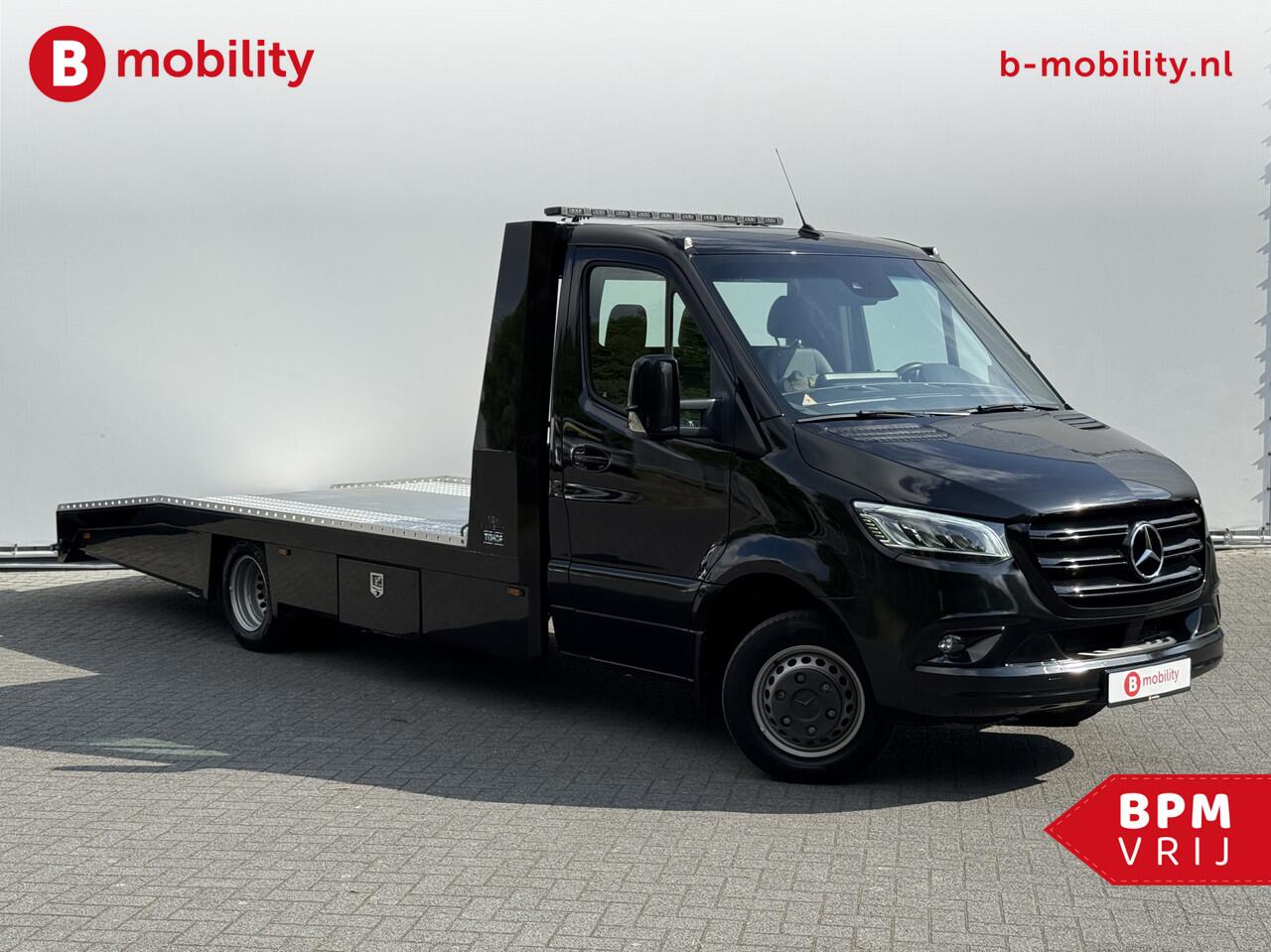 Mercedes-Benz SPRINTER 519 CDI Tijhof AluLiner Luchtvering+TA35-ANN Aanhanger 3.500kg Autotransporter/ Oprijwagen | Leer | Lier | 3-Zitplaatsen | Apple CarPlay | DAB | Adaptive Cruise Control | Navigatie | Trekhaak