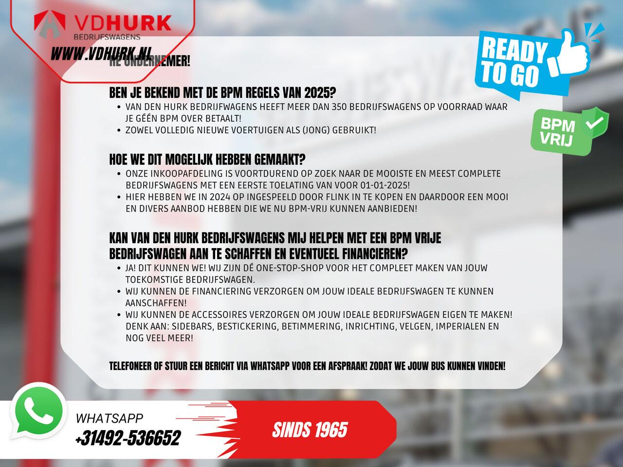 Mercedes-Benz SPRINTER 317 Aut. L2H2 BPM VRIJ! 3.5t Trekhaak/ LED/ 270 Gr.Deuren/ Gev.Stoel/ Stoelverw./ Navi/ Camera/ PDC/ Betimmerd/ Cruise