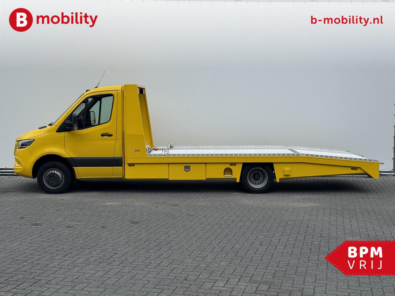 Mercedes-Benz SPRINTER 519 CDI Tijhof AluLiner V/A ¤32 Per Dag!! Luchtvering NIEUW! MJ.2025 Autotransporter/ Oprijwagen | Lier | 3-Zitplaatsen | AppleCarPlay | DAB | Adaptive Cruise Control | Navigatie | Trekhaak
