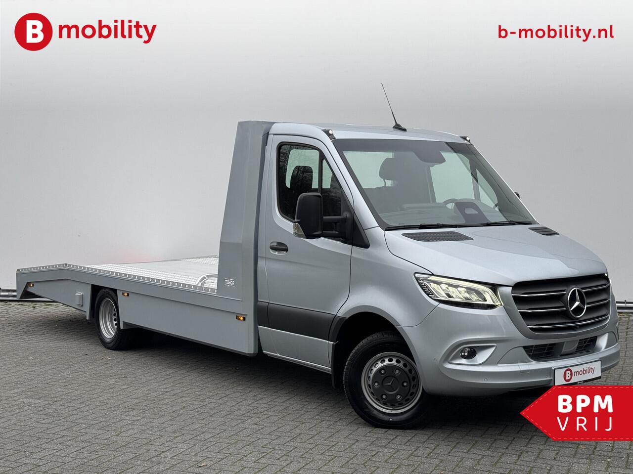 Mercedes-Benz SPRINTER 519 CDI Tijhof AluLiner V/A ¤32 Per Dag!! Luchtvering NIEUW! MJ.2025 Autotransporter/ Oprijwagen | Lier | 3-Zitplaatsen | AppleCarPlay | DAB | Adaptive Cruise Control | Navigatie | Trekhaak