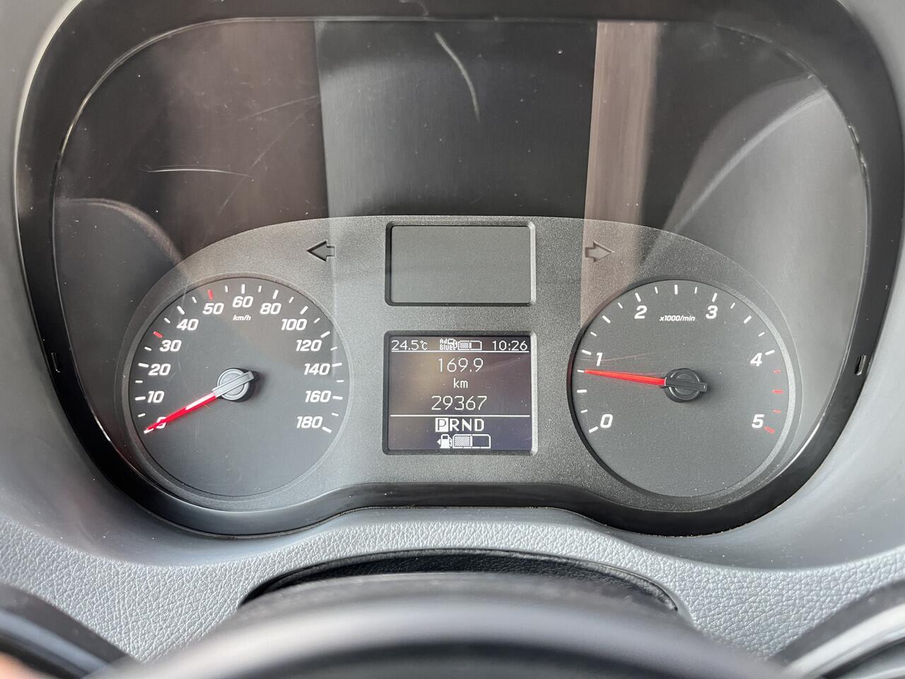 Mercedes-Benz SPRINTER 514 2.2 CDI L3 DC Hiab 018 laadkraan Airco Trekhaak 2000 kg trekgewicht Kastinrichting 1e eigenaar ex Overheid 2-Persoons Openlaadbak Kraan Pick-up P-up Gereedschapskist Euro 6