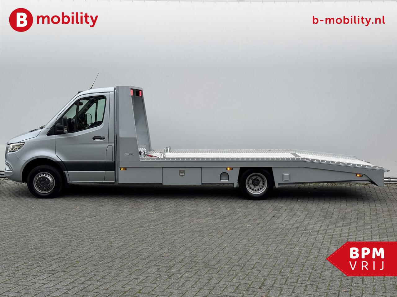 Mercedes-Benz SPRINTER 519 CDI Tijhof AluLiner V/A ¤32 Per Dag!! Luchtvering NIEUW! MJ.2025 Autotransporter/ Oprijwagen | Lier | 3-Zitplaatsen | AppleCarPlay | DAB | Adaptive Cruise Control | Navigatie | Trekhaak