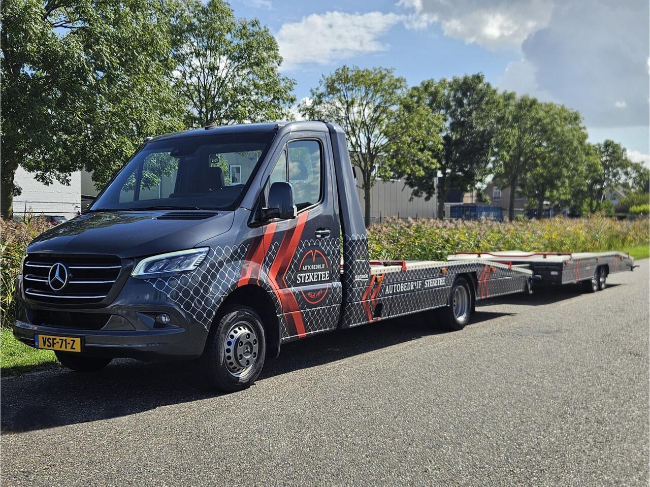 Mercedes-Benz SPRINTER +aanhanger 519 CDI V6 Autotransporter *Combinatieprijs* 7G-tronic Kegger