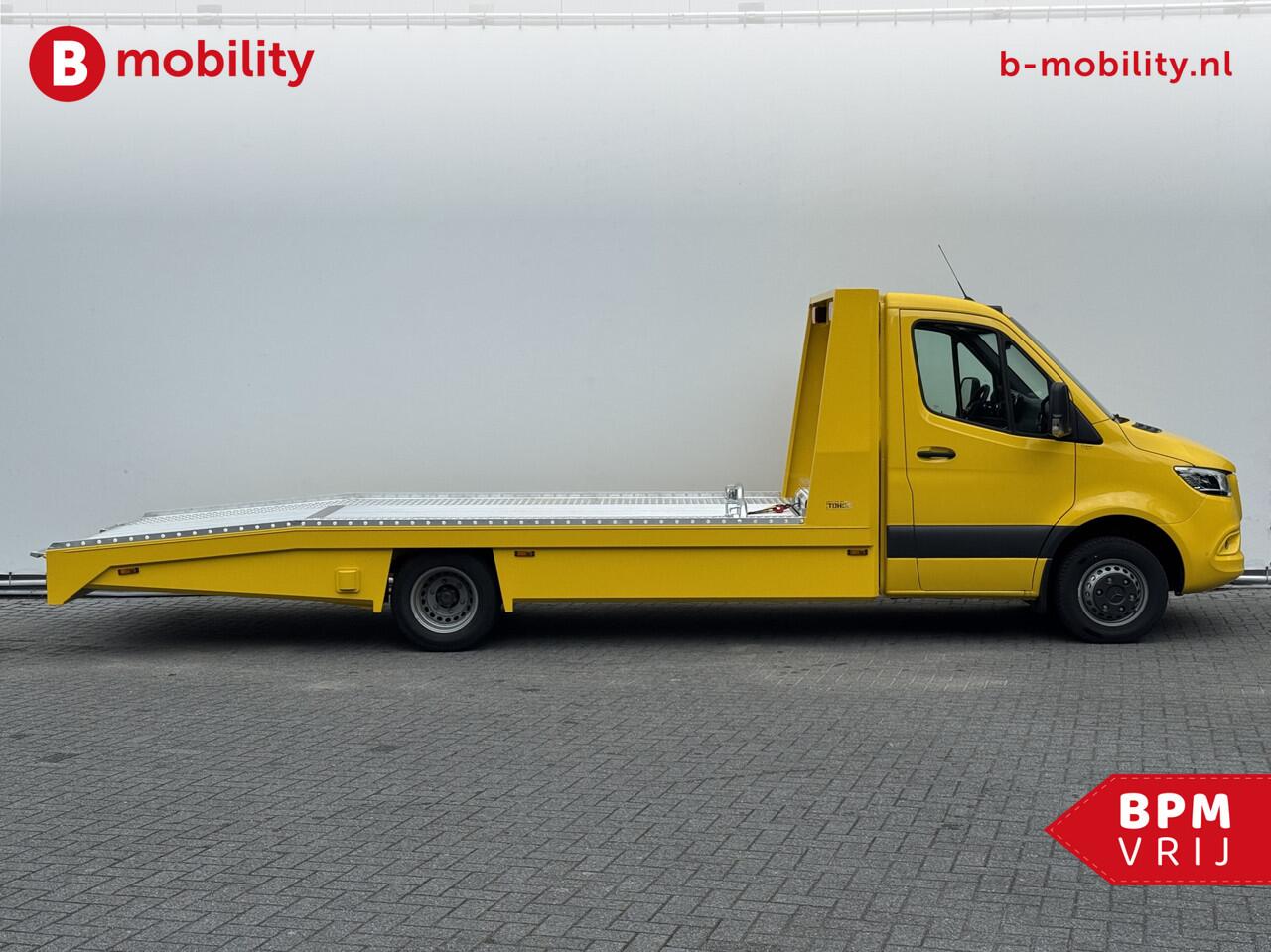 Mercedes-Benz SPRINTER 519 CDI Tijhof AluLiner V/A ¤32 Per Dag!! Luchtvering NIEUW! MJ.2025 Autotransporter/ Oprijwagen | Lier | 3-Zitplaatsen | AppleCarPlay | DAB | Adaptive Cruise Control | Navigatie | Trekhaak