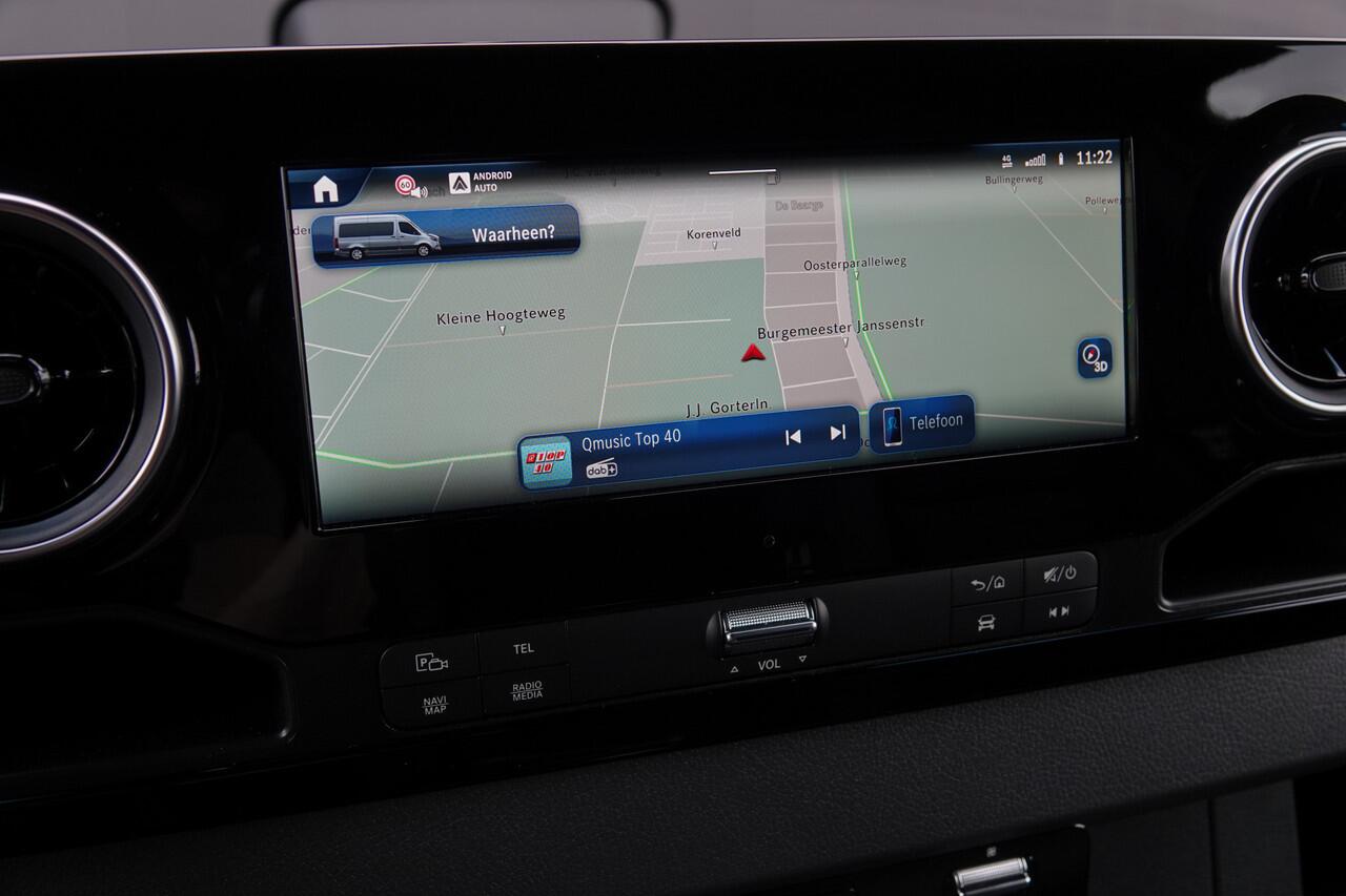 Mercedes-Benz SPRINTER 4x4 319Cdi 190Pk 9G-tronic | L2H2 | 2x Schuifdeur | Stoel-Bank | Leder | 4WD | AWD | Bullbar | Treeplanken | 18'' All Terrain | Tenoriet Grijs