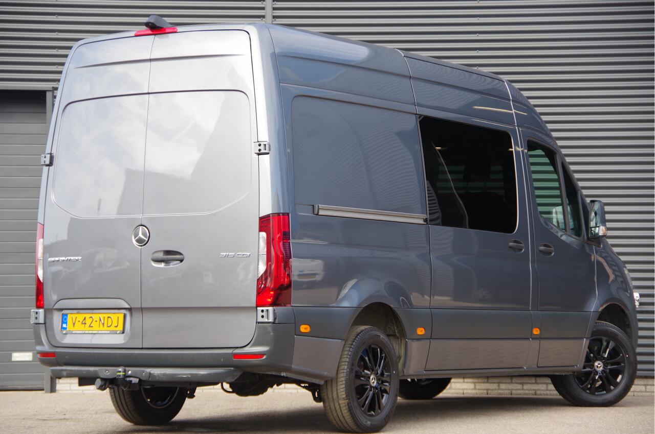 Mercedes-Benz SPRINTER 315 1.9 CDI L2H2 DC-6P, AUT. LED, CAMERA, TREKHAAK, CRUISE, CARPLAY, LEDER MF STUUR, DUBBELE CABINE, DUBBEL CABINE