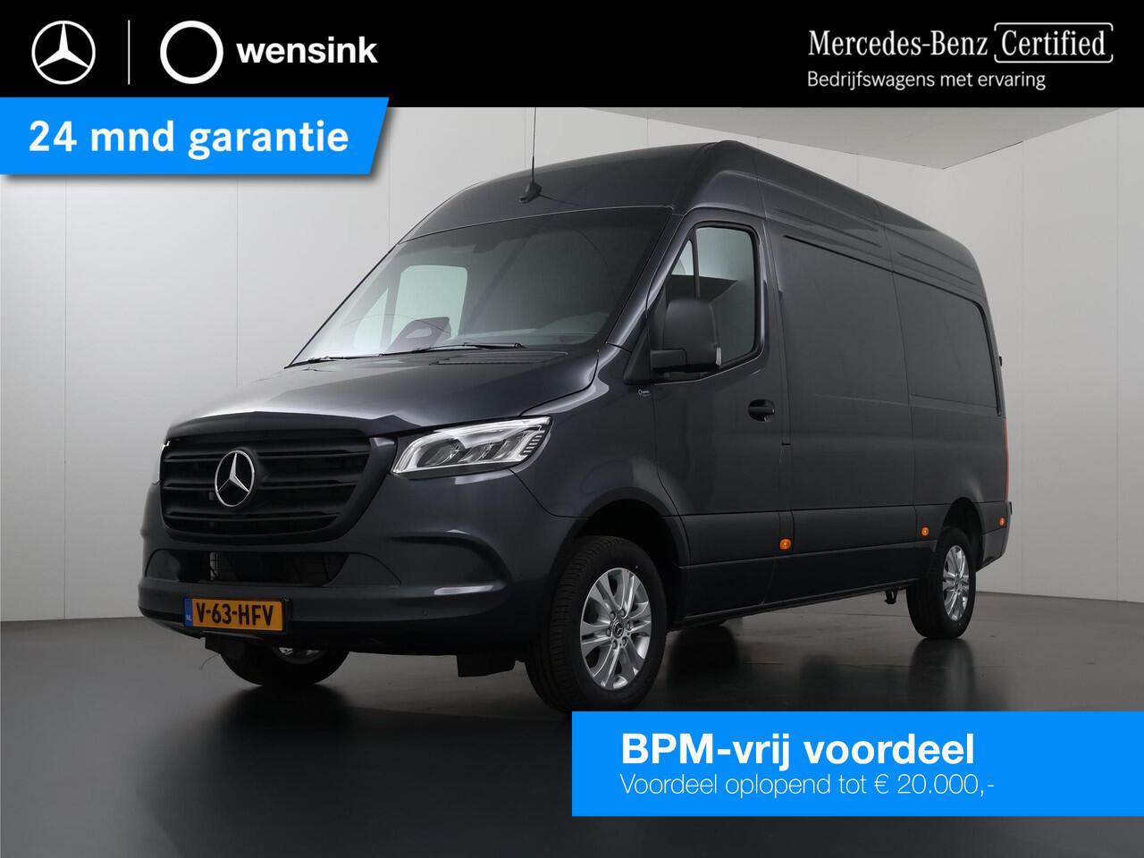 Mercedes-Benz SPRINTER 319 CDI | L2 H2 | 190 PK | RWD | AUT. | 3500 KG AHW | LED | METALLIC | CRUISE CONTROL | AIRCO | BUMPERS IN KLEUR | MBUX | 3-ZITS