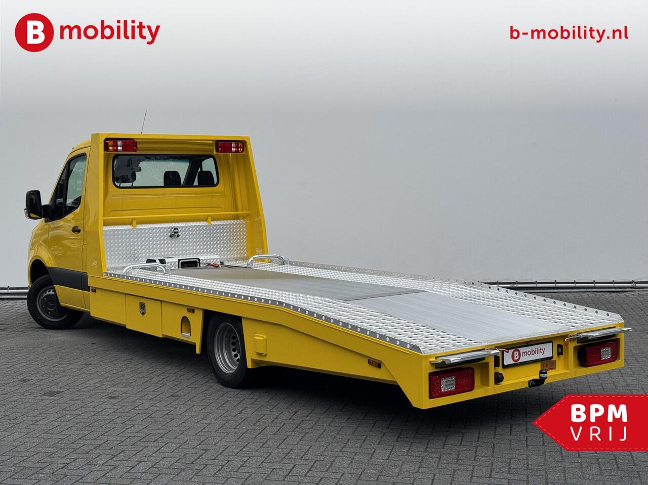 Mercedes-Benz SPRINTER 519 CDI Tijhof AluLiner V/A ¤32 Per Dag!! Luchtvering NIEUW! MJ.2025 Autotransporter/ Oprijwagen | Lier | 3-Zitplaatsen | AppleCarPlay | DAB | Adaptive Cruise Control | Navigatie | Trekhaak