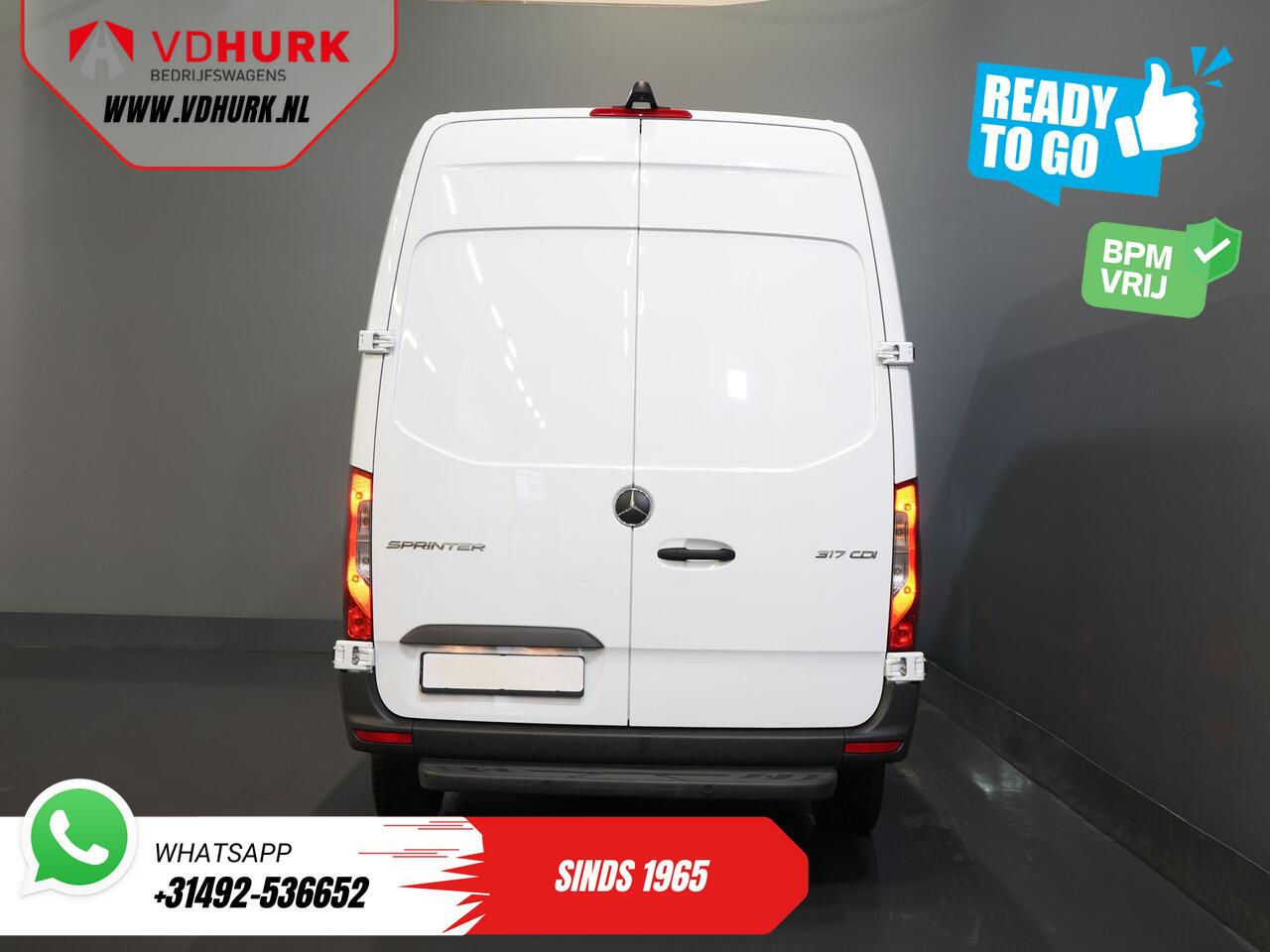 Mercedes-Benz SPRINTER 317 CDI Aut. L2H2 3.5t Trekhaak/ LED/ Gev.Stoel/ 270 Gr.Deuren/ Stoelverw./ Navi/ Camera/ PDC/ Cruise/ Airco
