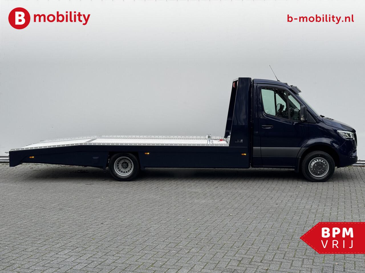 Mercedes-Benz SPRINTER 519 CDI Tijhof AluLiner V/A ¤32 Per Dag!! Luchtvering NIEUW! MJ.2025 Autotransporter/ Oprijwagen | Leer | Zonneklep | Lier | 3-Zitplaatsen | AppleCarPlay | DAB | Adaptive Cruise Control | Navigatie | Trekhaak