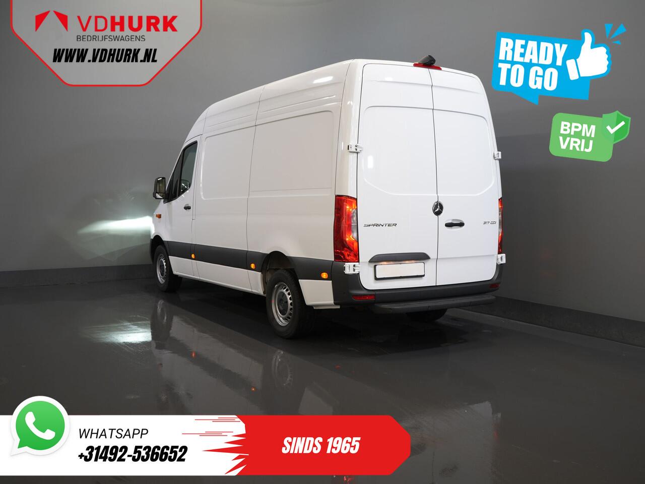 Mercedes-Benz SPRINTER 317 Aut. L2H2 BPM VRIJ! 3.5t Trekhaak/ LED/ 270 Gr.Deuren/ Gev.Stoel/ Stoelverw./ Navi/ Camera/ PDC/ Betimmerd/ Cruise