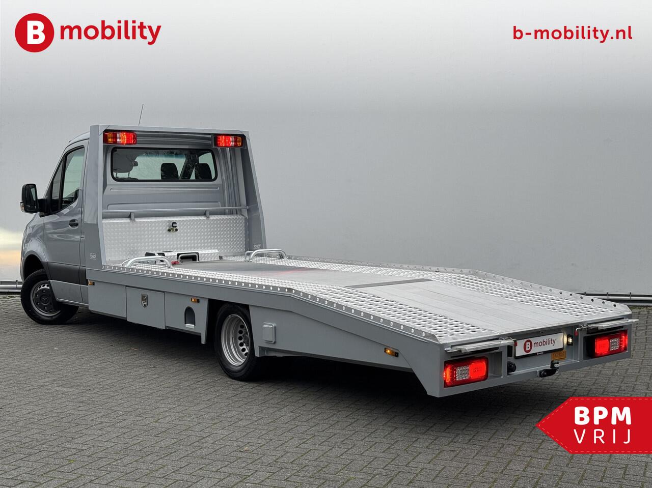 Mercedes-Benz SPRINTER 519 CDI Tijhof AluLiner V/A ¤32 Per Dag!! Luchtvering NIEUW! MJ.2025 Autotransporter/ Oprijwagen | Lier | 3-Zitplaatsen | AppleCarPlay | DAB | Adaptive Cruise Control | Navigatie | Trekhaak