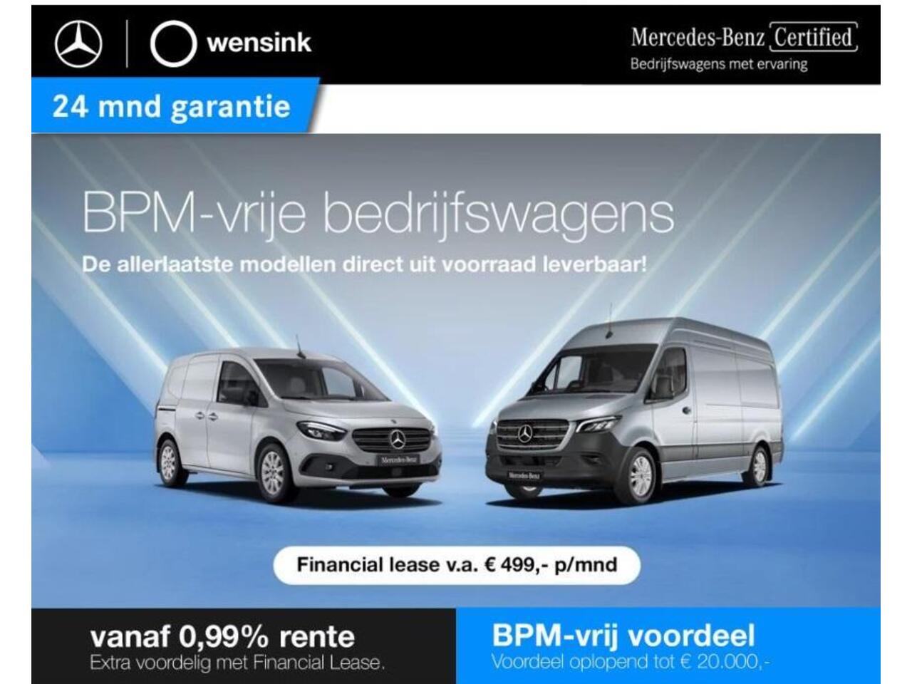 Mercedes-Benz SPRINTER 317 CDI | L2 H2 | Aut. | RWD | PRO | BPM VRIJ! | 3500 KG AHW | CARPLAY | ANDROID AUTO | 3-ZITS | CRUISE | CAMERA | AIRCO | SPOORASSISTENT | DODEHOEKDETECTIE |