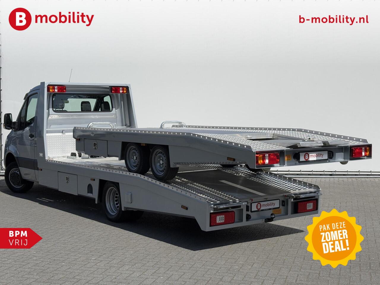 Mercedes-Benz SPRINTER 519 CDI Tijhof AluLiner Luchtvering NIEUW! MJ.2025 Autotransporter/ Oprijwagen | Leer | Zonneklep | Lier | 3-Zitplaatsen | Apple CarPlay | DAB | Adaptive Cruise Control | Navigatie | Trekhaak