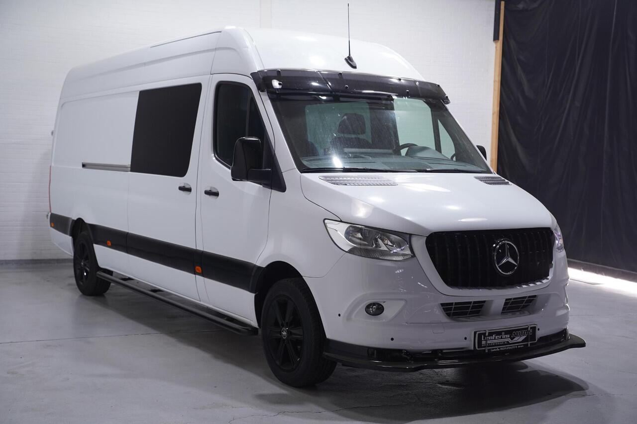 Mercedes-Benz SPRINTER 315 CDI 150 pk L3H2 Black&White Dubbel Cabine Navi, 360 Camera, AMG Grille, 18" LMV, Sidebars, Zonneklep, 6-Zits