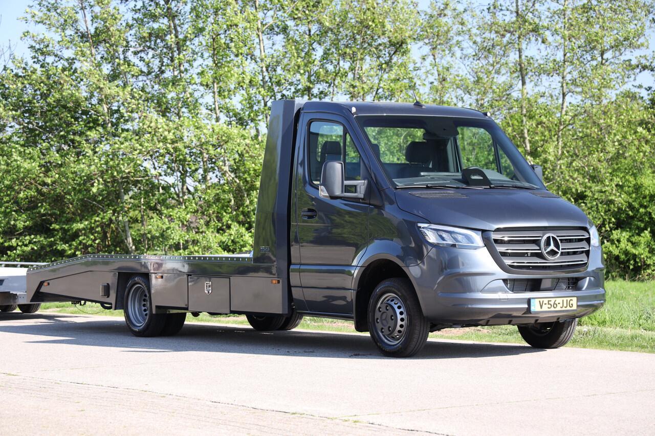 Mercedes-Benz SPRINTER 519 1.9 CDI L3 | Tijhof Oprijwagen | Automaat | Luchtvering | 3.5t Trekhaak | Lier | incl.Aanhangwagen | BPM Vrij!