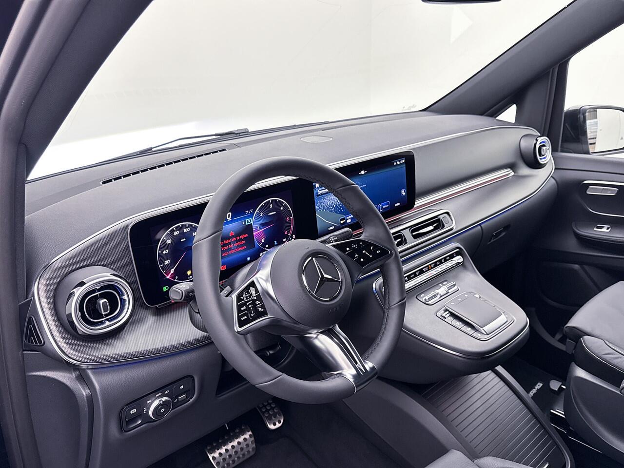 Mercedes-Benz V-KLASSE 300d 4-MATIC Extra Lang AMG Avantgarde BPM-Vrij Dubbele Cabine 360 Graden Camera Elektrische Schuifdeuren Multibeam LED Adaptieve Cruise Control
