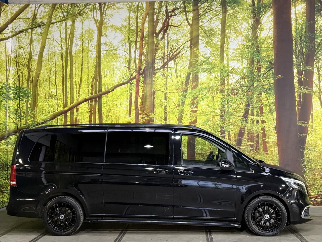 Mercedes-Benz V-KLASSE 300d Extra Lang DC Avantgarde Edition Dubbel Cabine Automaat Leder 360 Camera Burmester LED Sfeer Apple Carplay