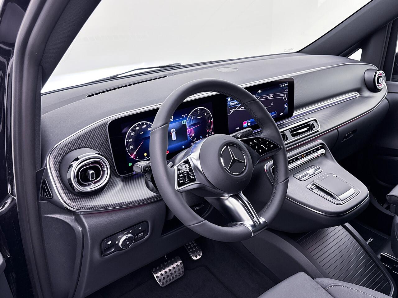 Mercedes-Benz V-KLASSE 300d 4-MATIC Extra Lang AMG Avantgarde BPM-Vrij Dubbele Cabine 360 Graden Camera Elektrische Schuifdeuren Multibeam LED Adaptieve Cruise Control