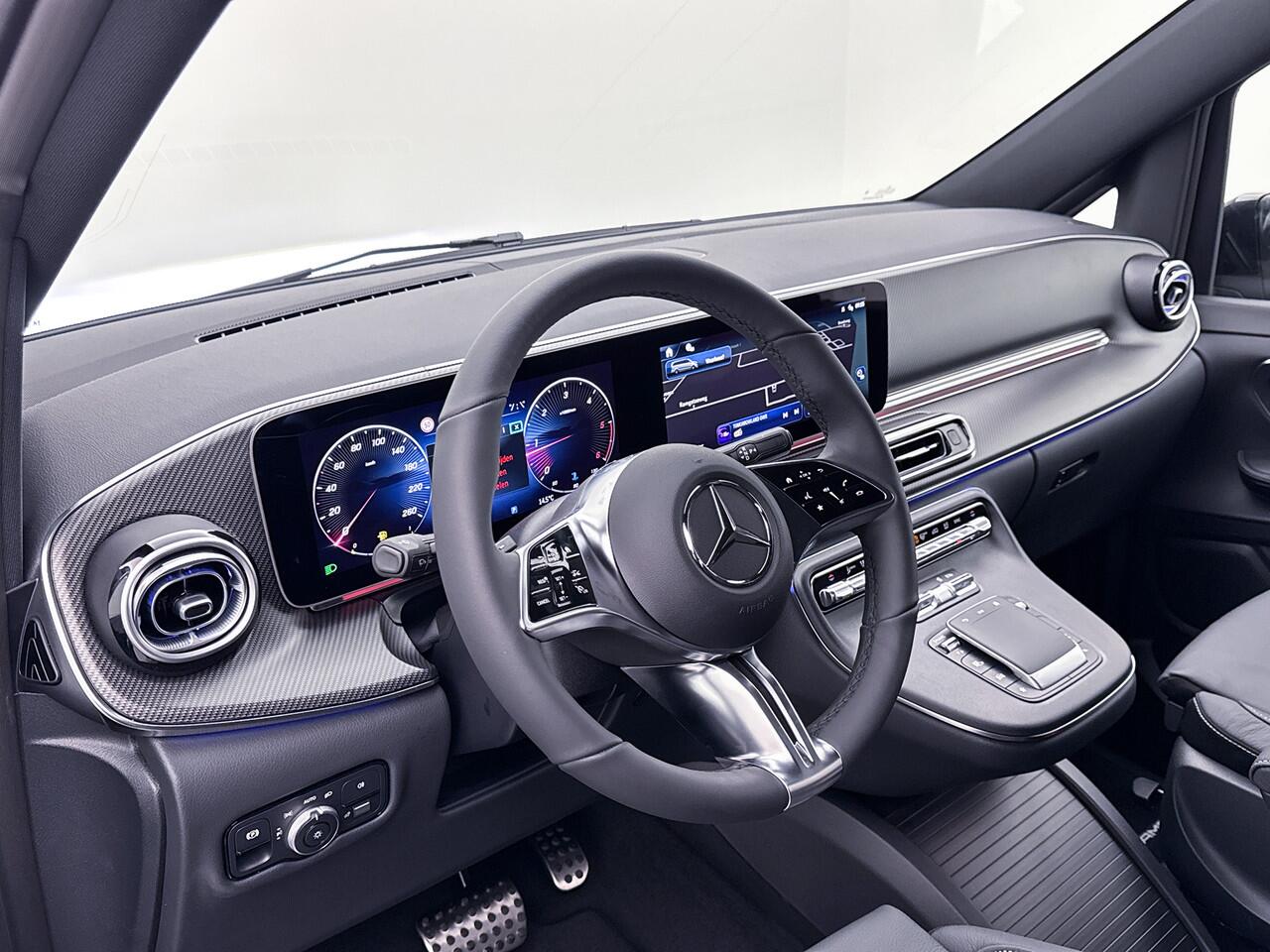 Mercedes-Benz V-KLASSE 300d 4-MATIC Extra Lang AMG Avantgarde BPM-Vrij Dubbele Cabine 360 Graden Camera Elektrische Schuifdeuren Multibeam LED Adaptieve Cruise Control