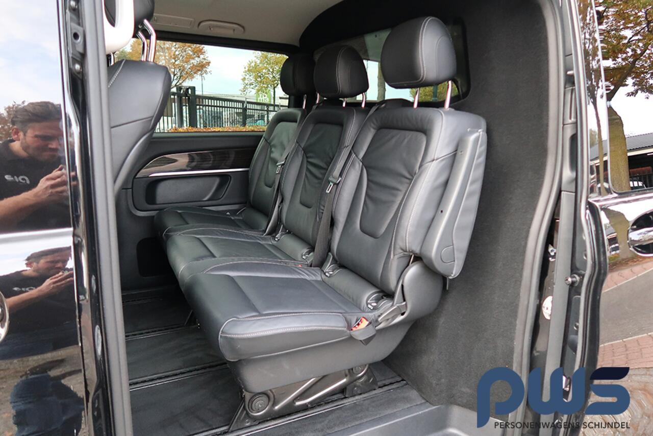 Mercedes-Benz V-KLASSE 300d Extra Lang Dub.Cab. Leer / 360 camera / 2 x schuifdeur elek. / PDC / LED / Navi / Ambiance verlichting