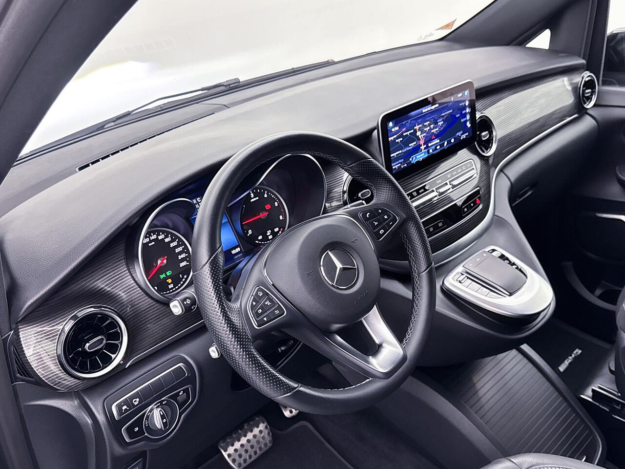 Mercedes-Benz V-KLASSE 300d Lang Dubbele Cabine AMG Avantgarde Edition DC Trekhaak 360 Graden Camera Elektrische Schuifdeuren